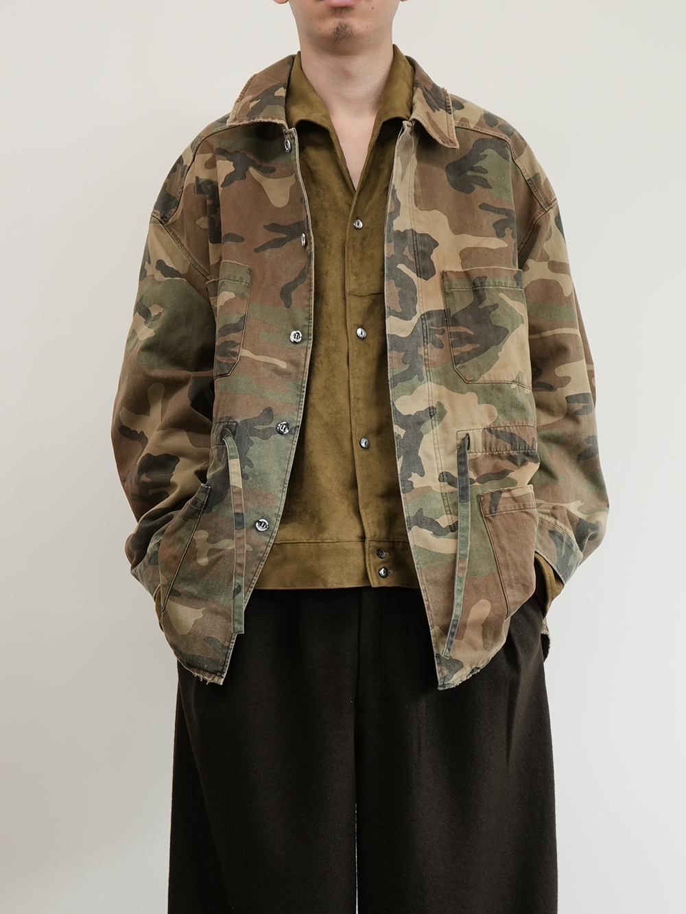 CAMO SHIRT JACKET(WOODLAND)