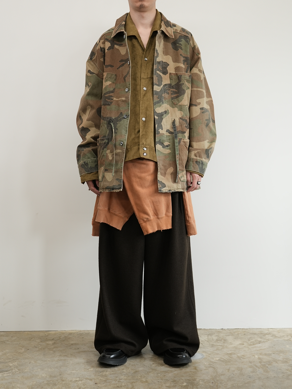 CAMO SHIRT JACKET(WOODLAND)