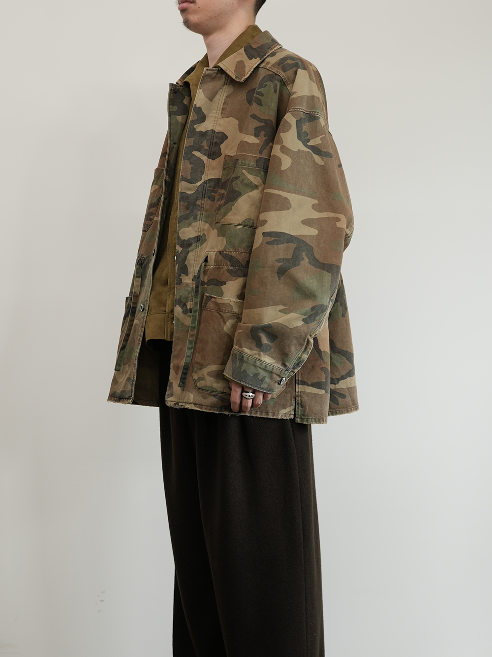 CAMO SHIRT JACKET(WOODLAND)