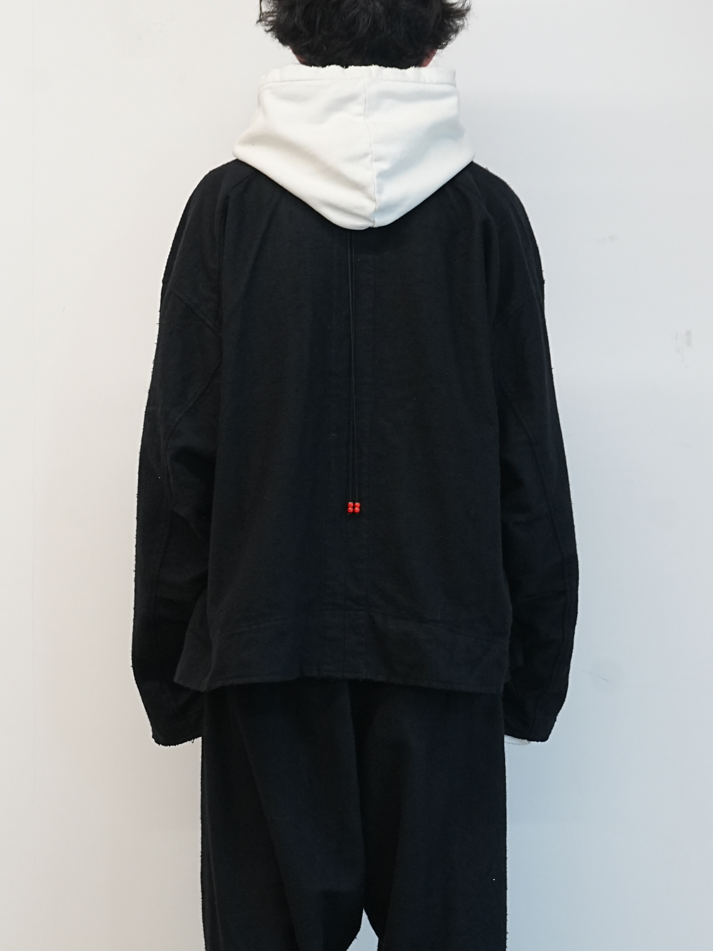 PILLING WOOL DOUBLE BLOUSON(BLACK)