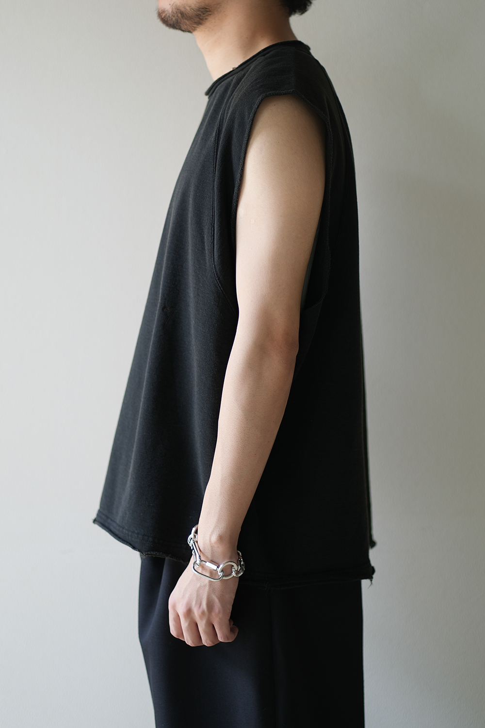 ancellm SLEEVELESS AGING T-SHIRT アンセルム ANCELLMアンセルム