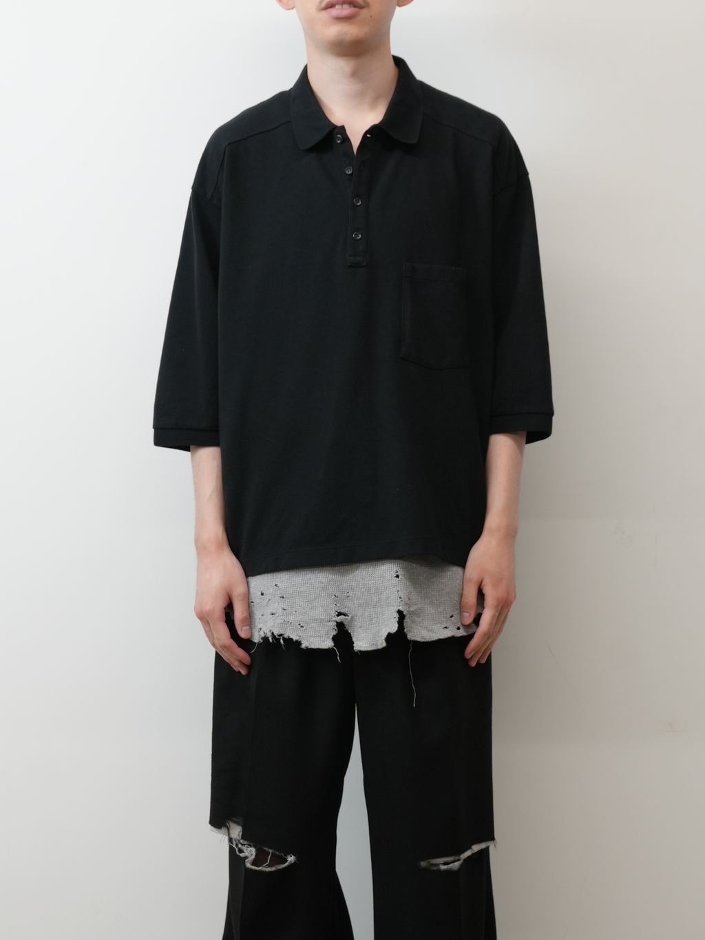 S/S POLO SHIRT(BLACK) – ANCELLM S/S POLO SHIRT(BLACK) – ANCELLM