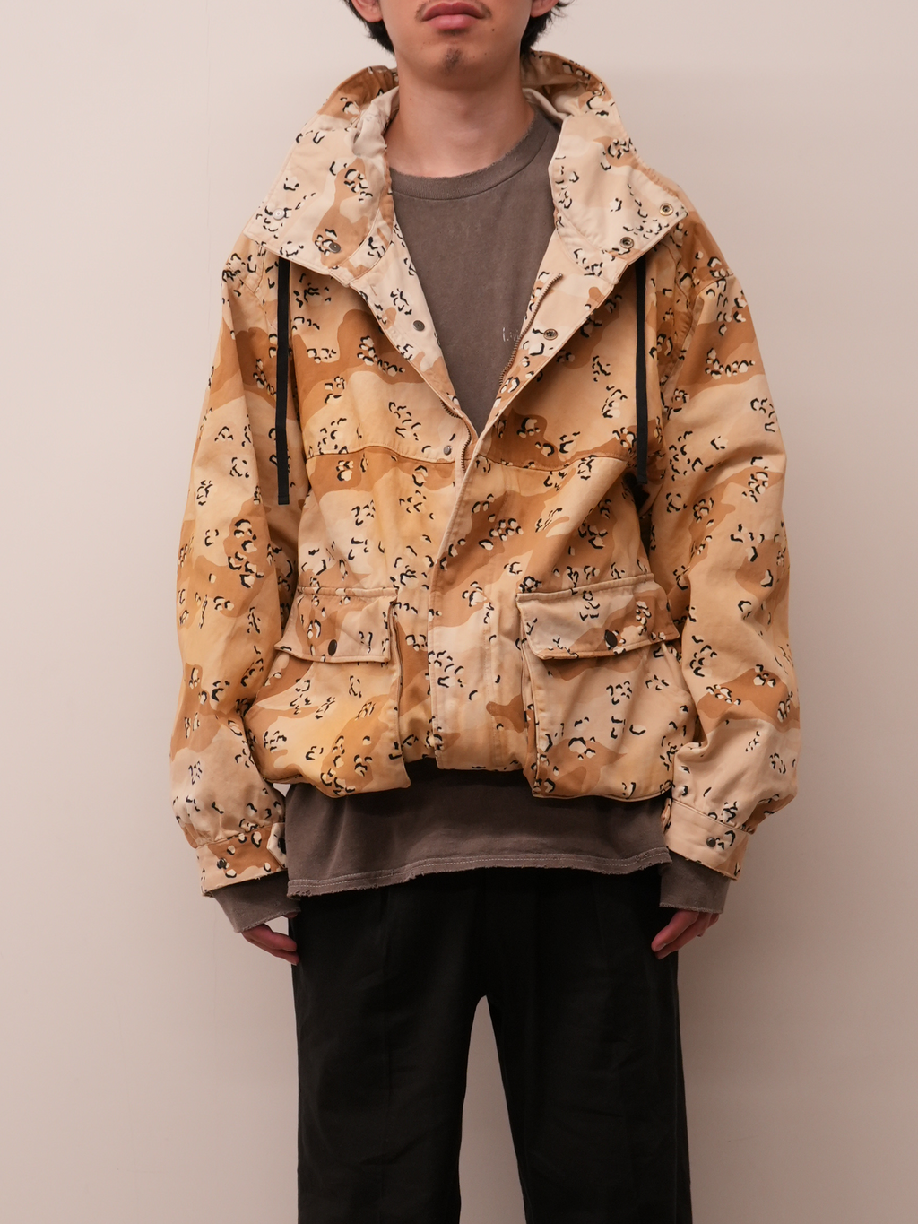 CAMO ZIPUP HOODIE(CHOCOLATE CHIP) – ANCELLM CAMO ZIPUP HOODIE(CHOCOLATE CHIP) – ANCELLM