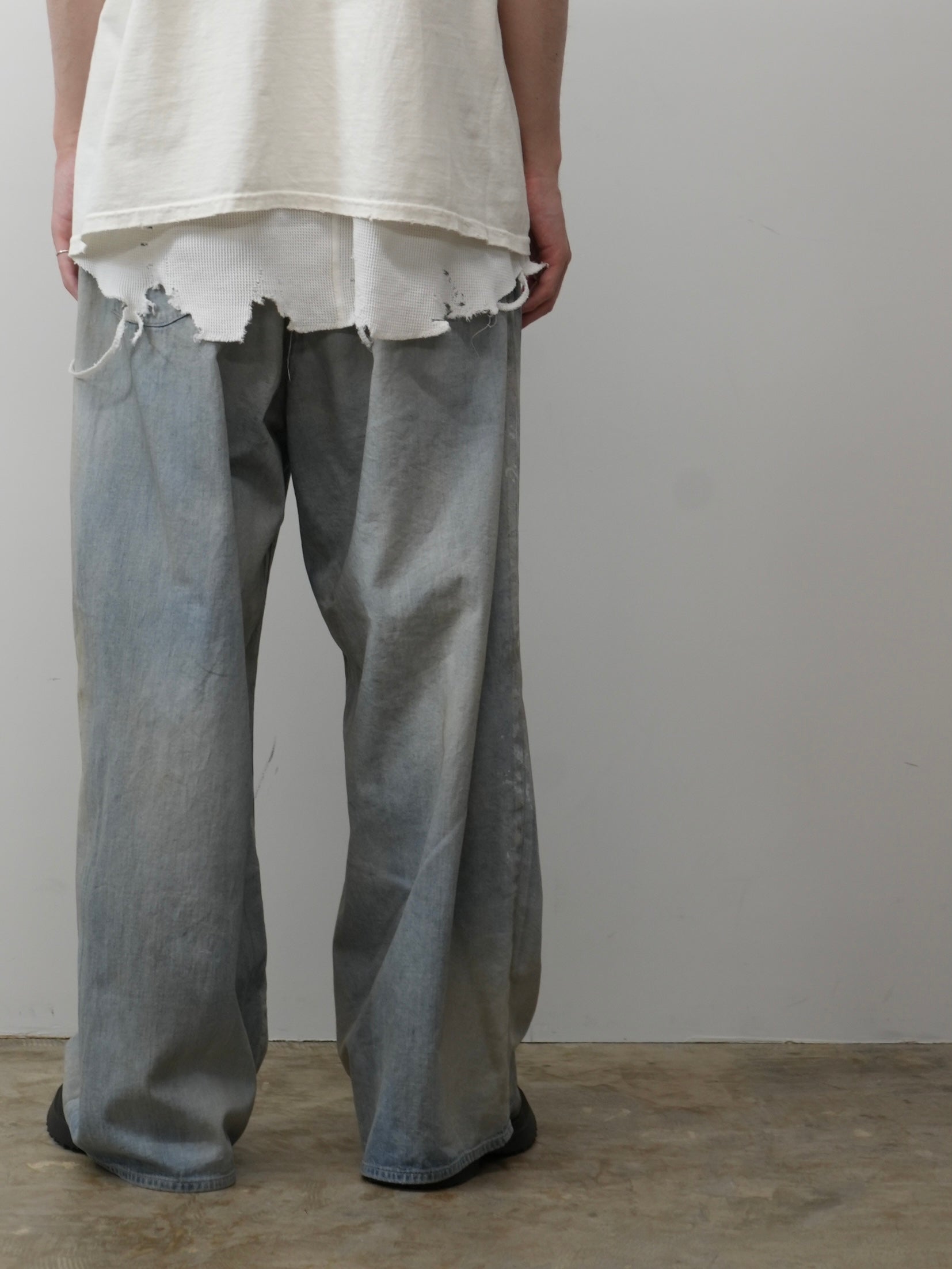 LIGHT OZ WIDE STRAIGHT DENIM PANTS(INDIGO) – ANCELLM