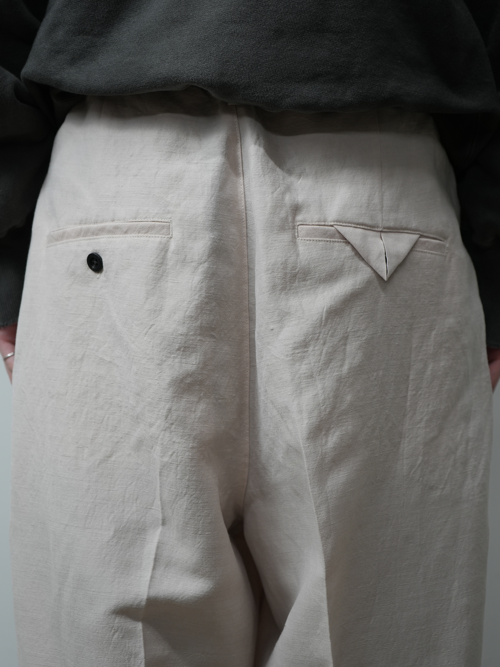 W/L WIDE EASY TUCK SLACKS(PINKBEIGE)