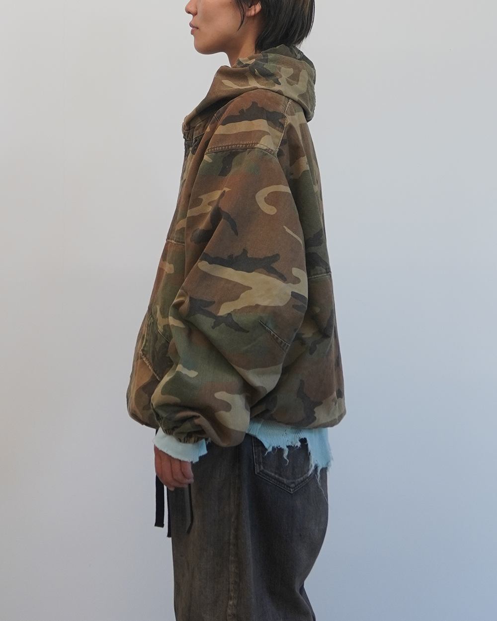 CAMO HOODIE JACKET(WOODLAND)