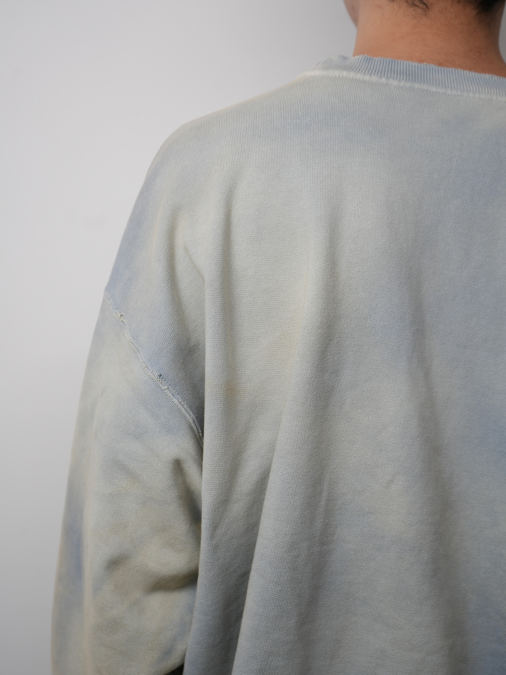 UNEVENNESS SWEAT SHIRT(SAX) – ANCELLM UNEVENNESS SWEAT SHIRT(SAX) – ANCELLM