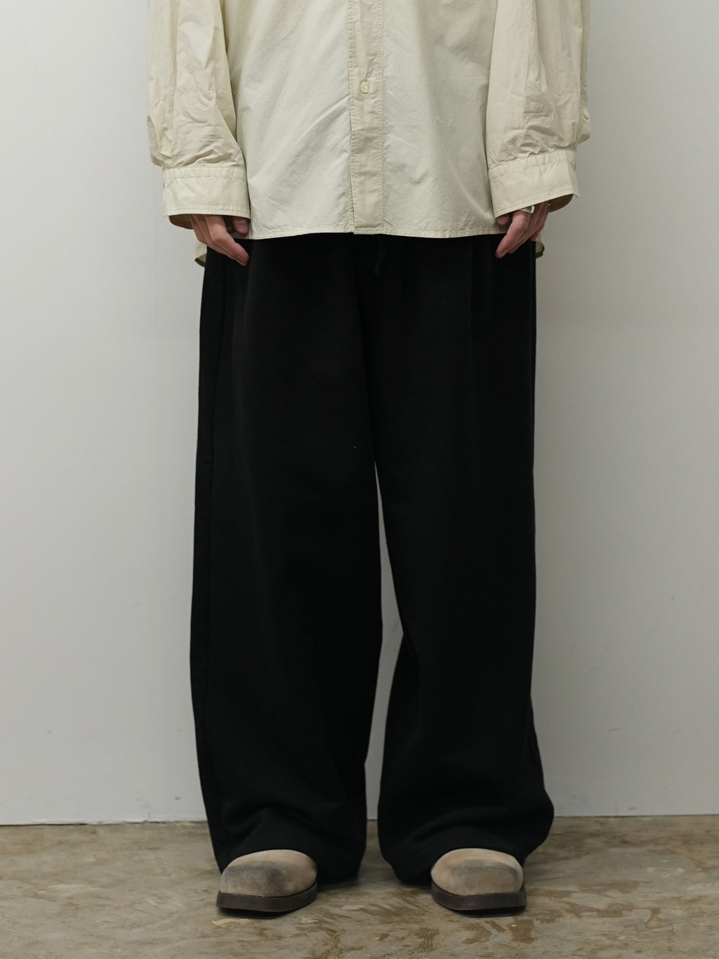 2TUCK SWEAT PANTS(BLACK)