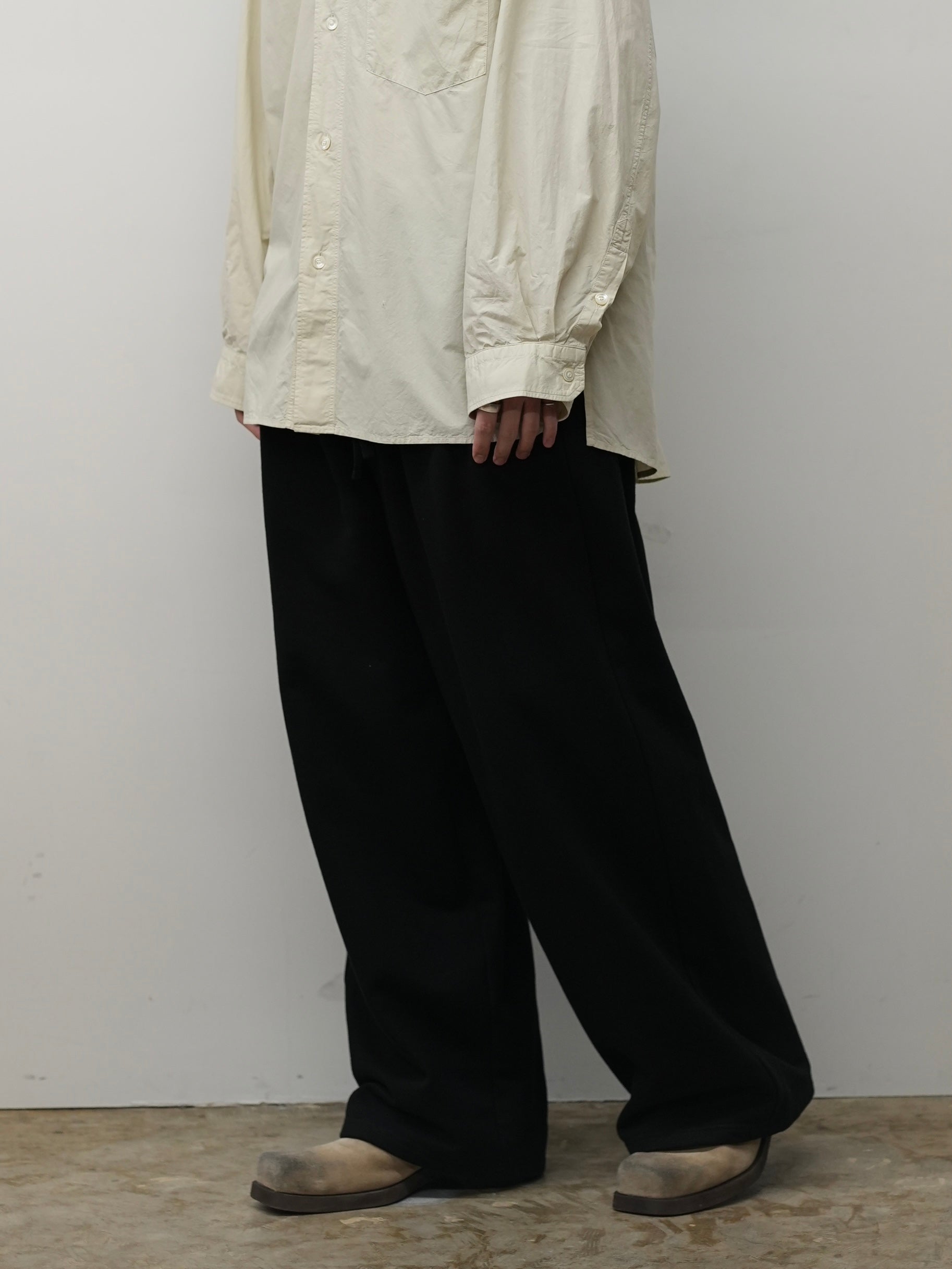 2TUCK SWEAT PANTS(BLACK) – ANCELLM