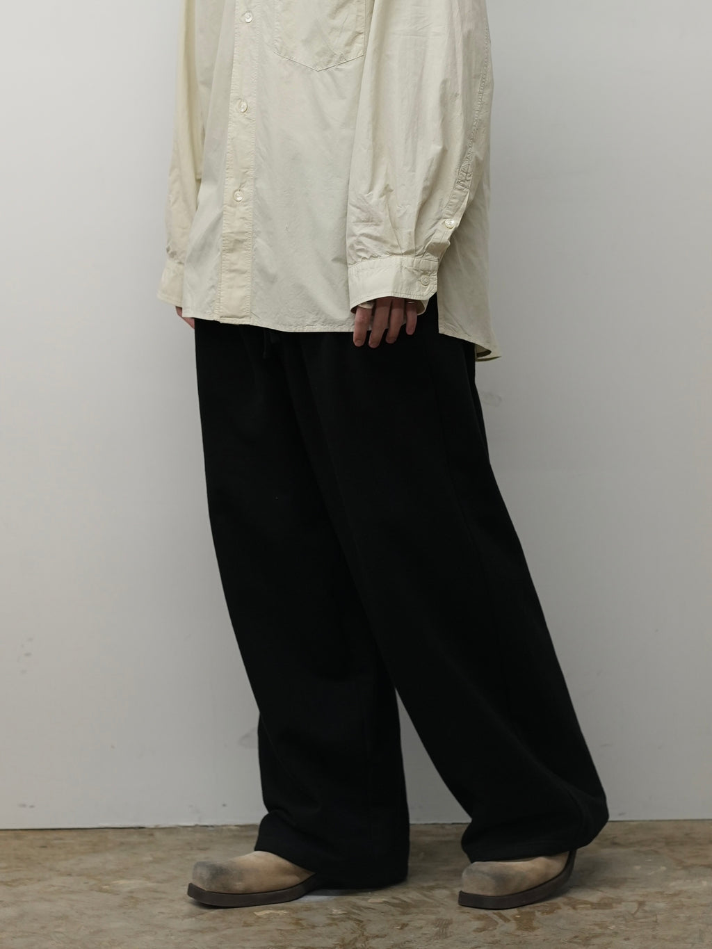 2TUCK SWEAT PANTS(BLACK)