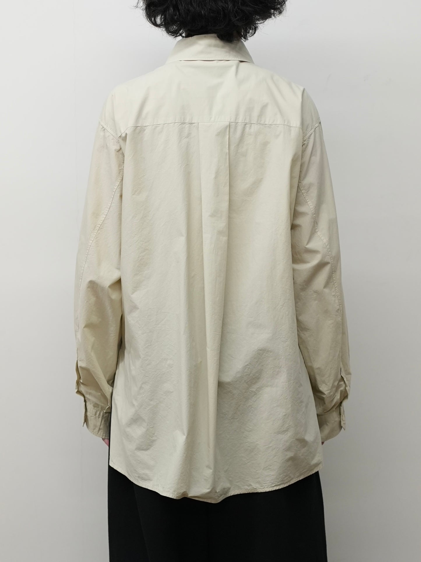 SHRINK OVER SHIRT(D.CREAM)