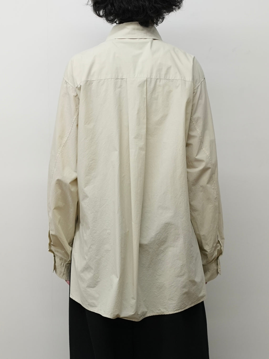 SHRINK OVER SHIRT(D.CREAM)