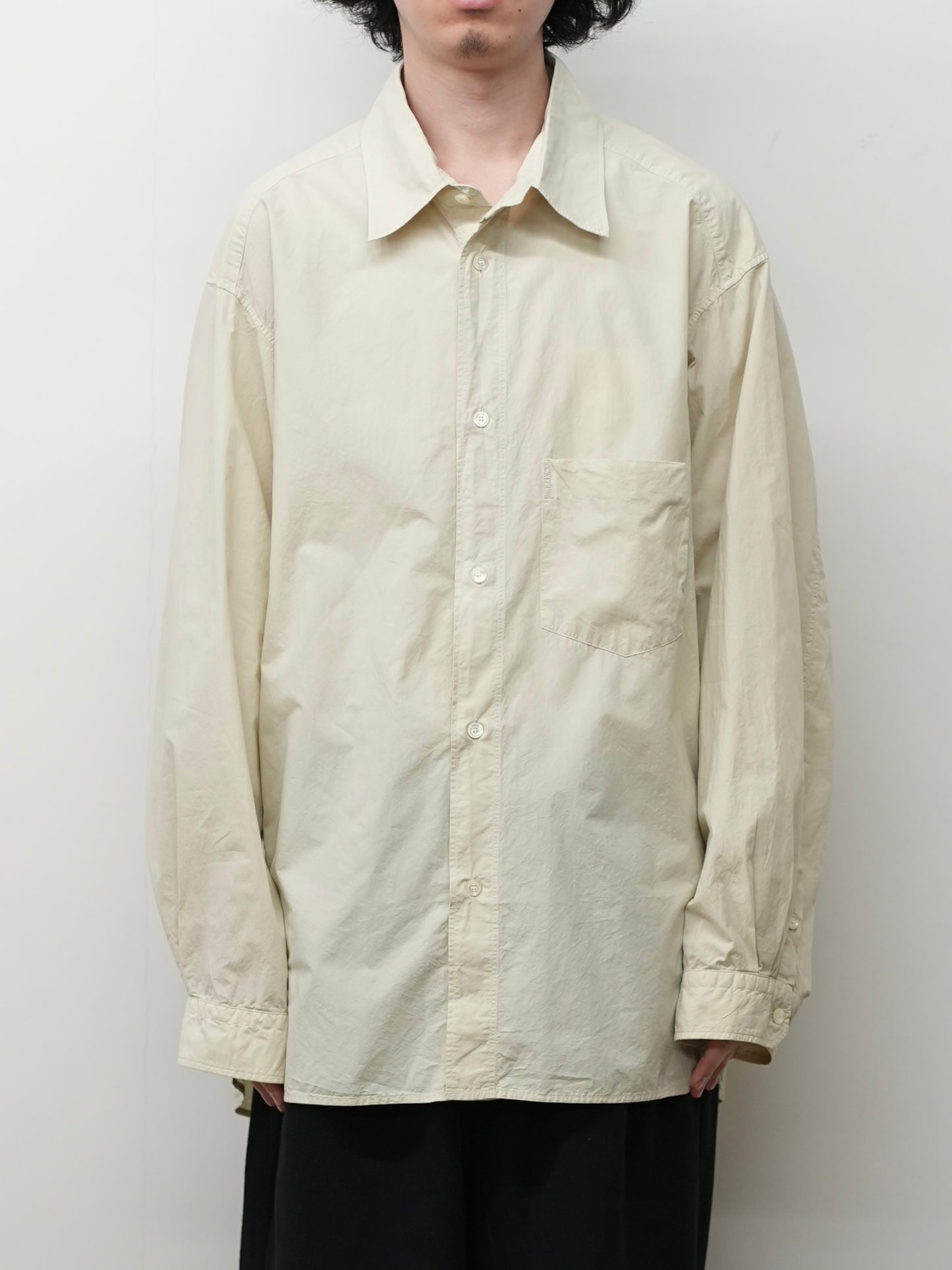 SHRINK OVER SHIRT(D.CREAM)
