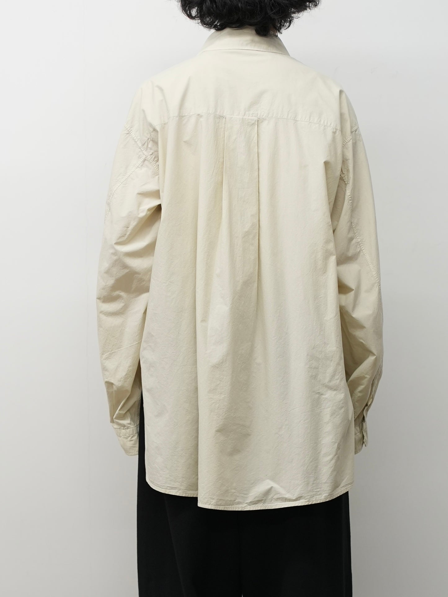 SHRINK OVER SHIRT(D.CREAM)