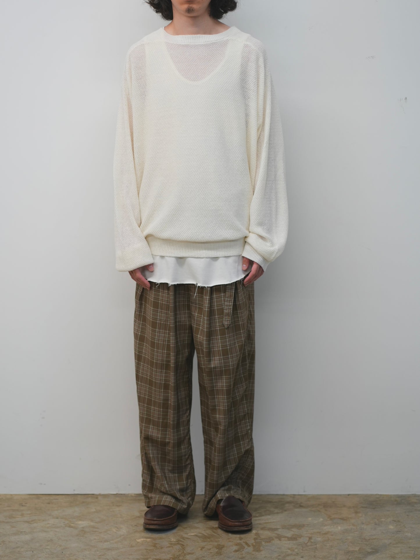 LINEN TUCK IN KNIT(IVORY)