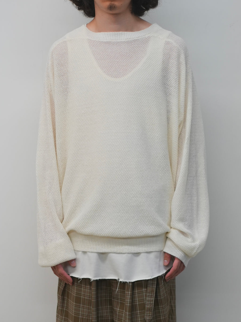 LINEN TUCK IN KNIT(IVORY)