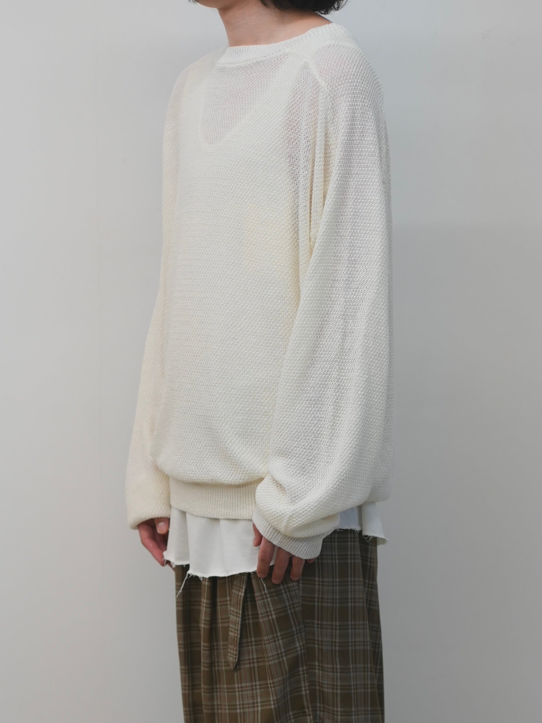 LINEN TUCK IN KNIT(IVORY) – ANCELLM