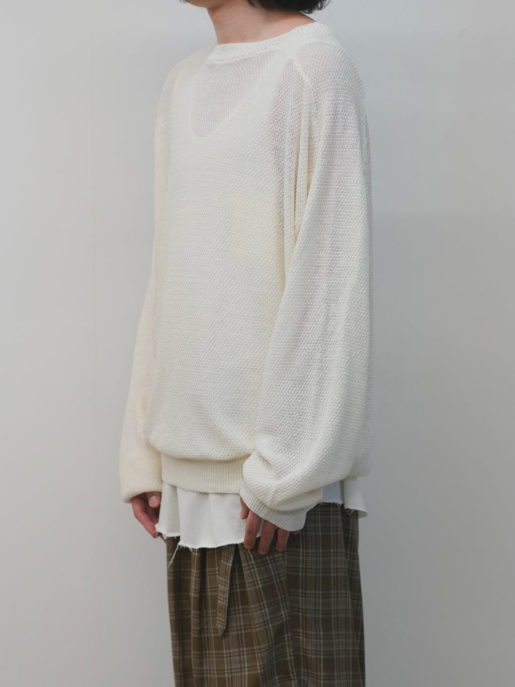 LINEN TUCK IN KNIT(IVORY)