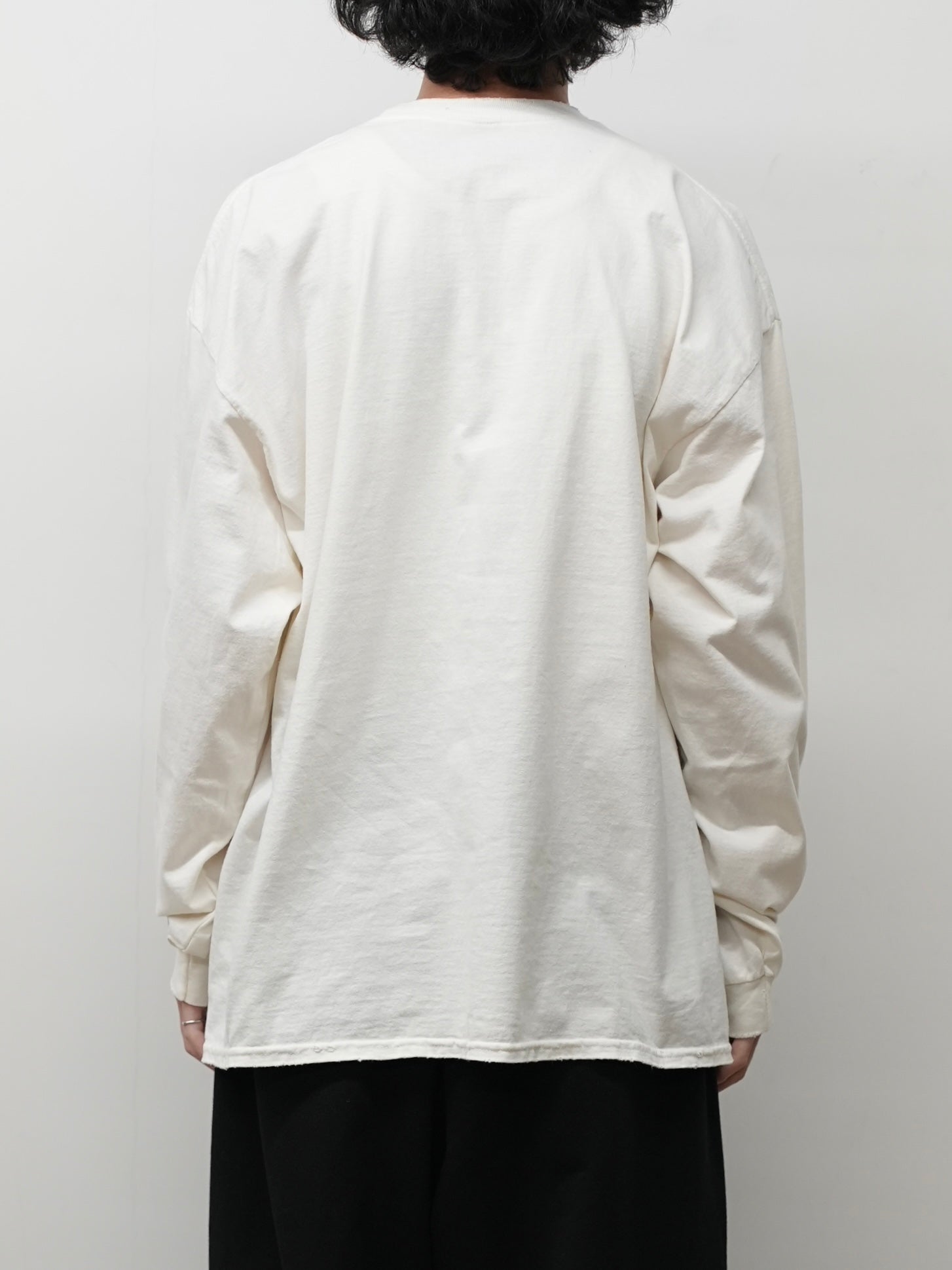 ANCELLM 26SS EMBROIDERY DYED LS サイズ1 白 EMBROIDERY DYED LS(WHITE) – ANCELLM
