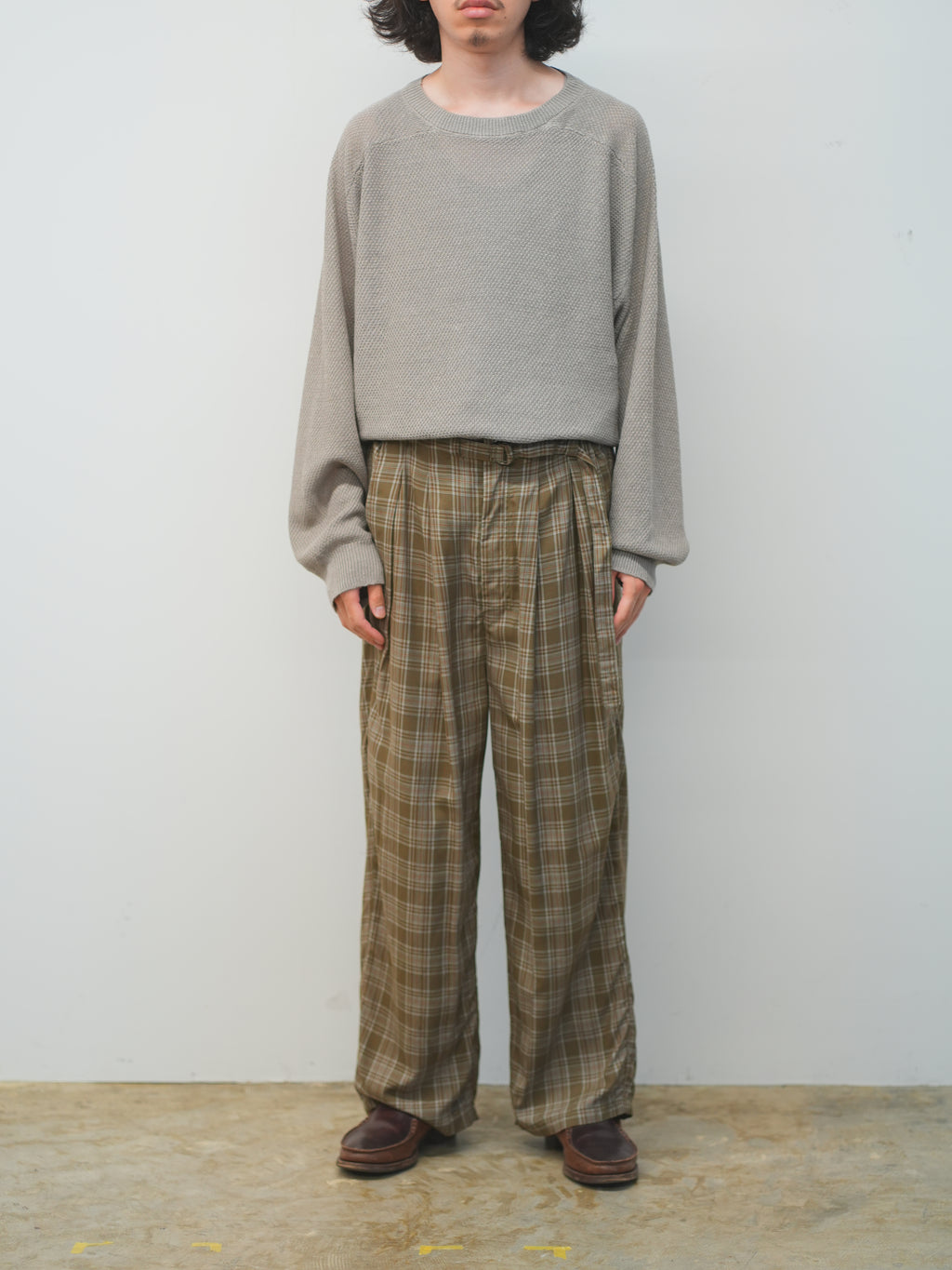 LINEN TUCK IN KNIT(GREIGE) – ANCELLM