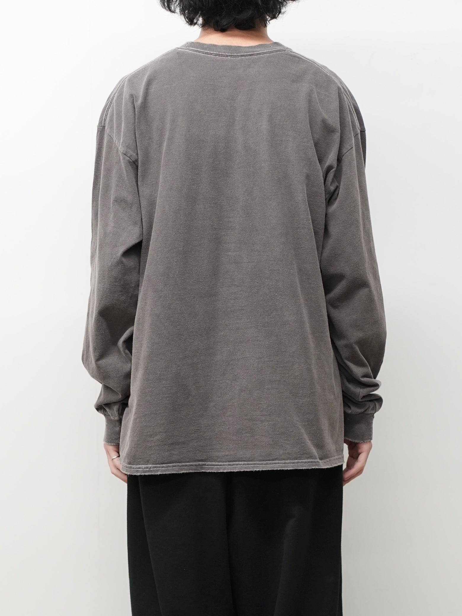 EMBROIDERY DYED LS(BROWN) – ANCELLM