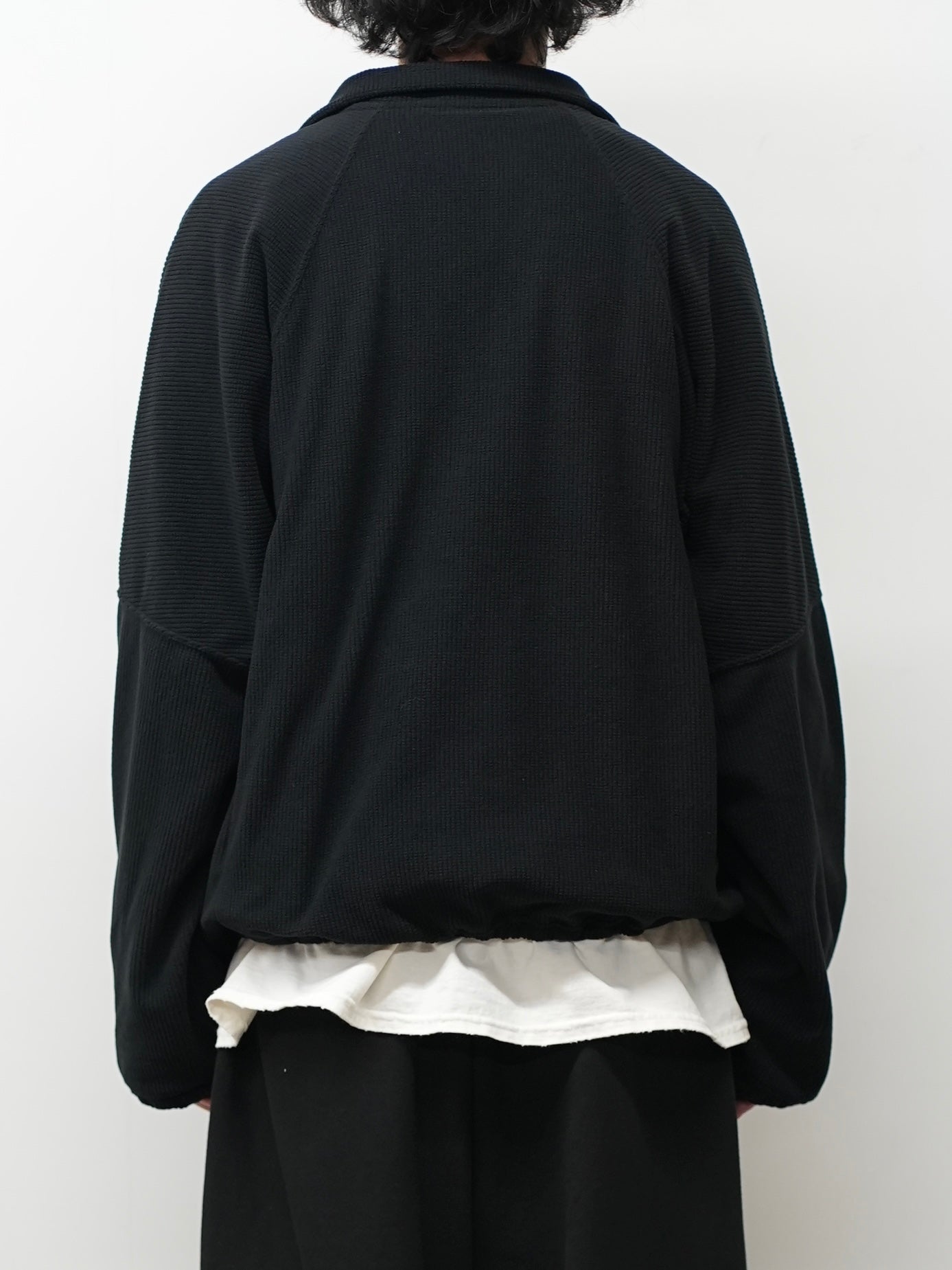 KIMONO ZIP FLEECE(BLACK)