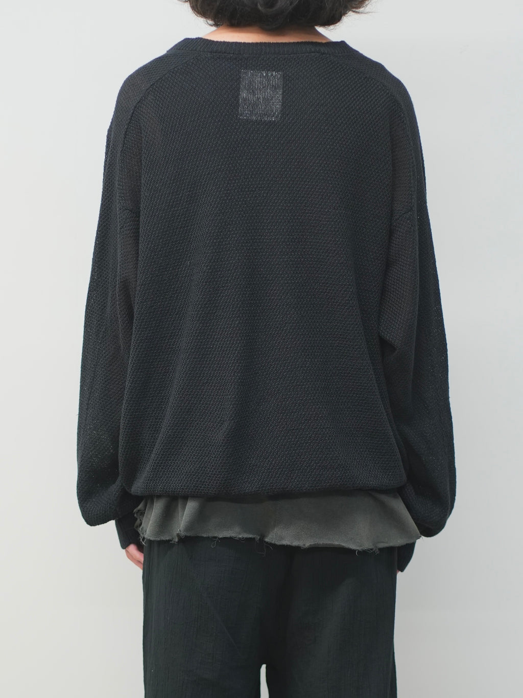 LINEN TUCK IN KNIT(BLACK)