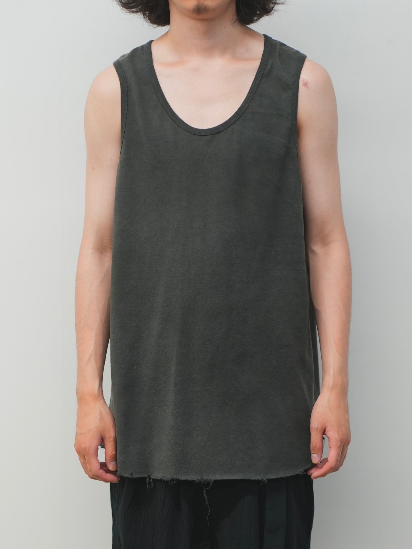 UNEVENNESS TANK TOP(BLACK)