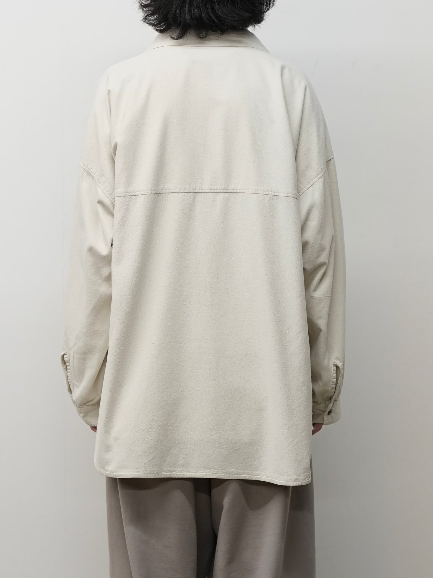 SILK NEP LONG SHIRT(OFF)