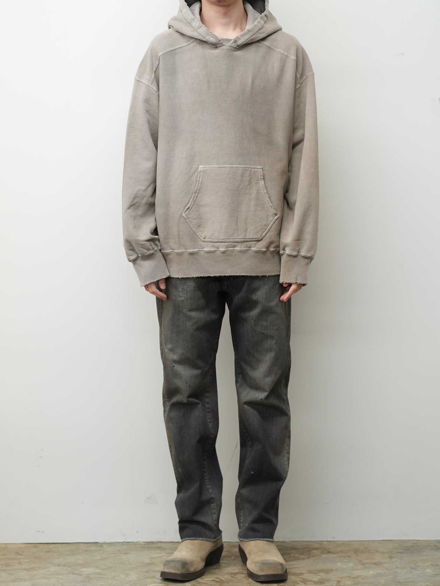 SWITCHING HOODIE(GRAY)