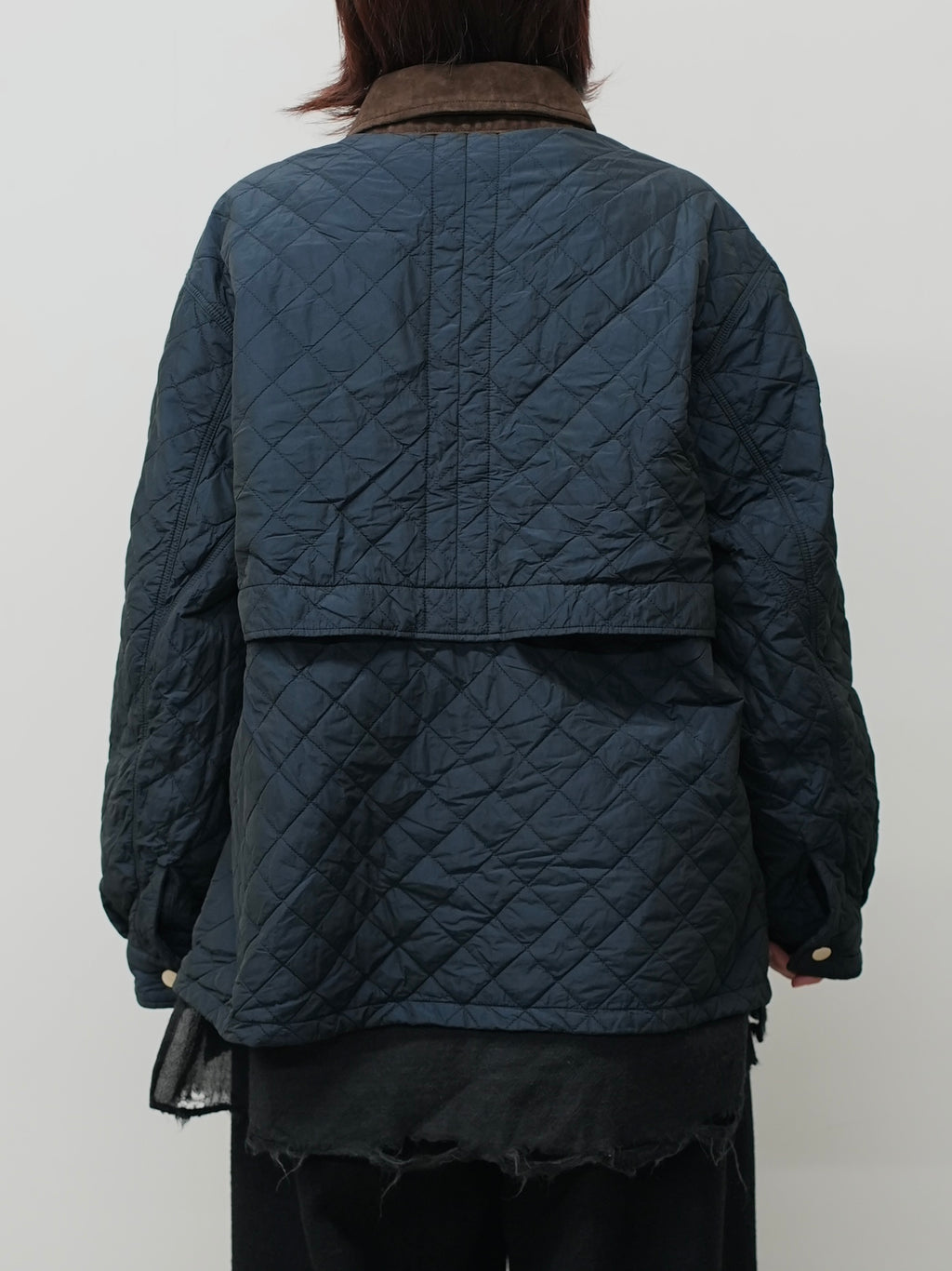 NYLON QUILTING JACKET(NAVY)