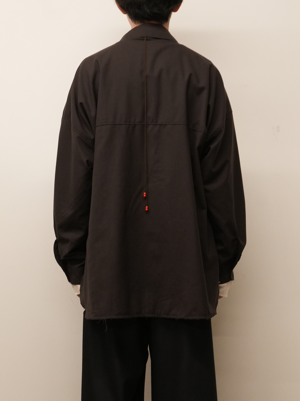 WASH WOOL LONG SHIRT(BROWN) – ANCELLM WASH WOOL LONG SHIRT(BROWN) – ANCELLM