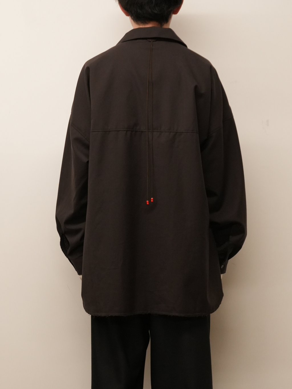 WASH WOOL LONG SHIRT(BROWN) – ANCELLM WASH WOOL LONG SHIRT(BROWN) – ANCELLM