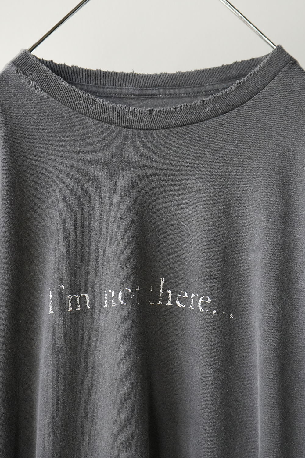 I'm not there DYED LS T-SHIRT(BLACK)