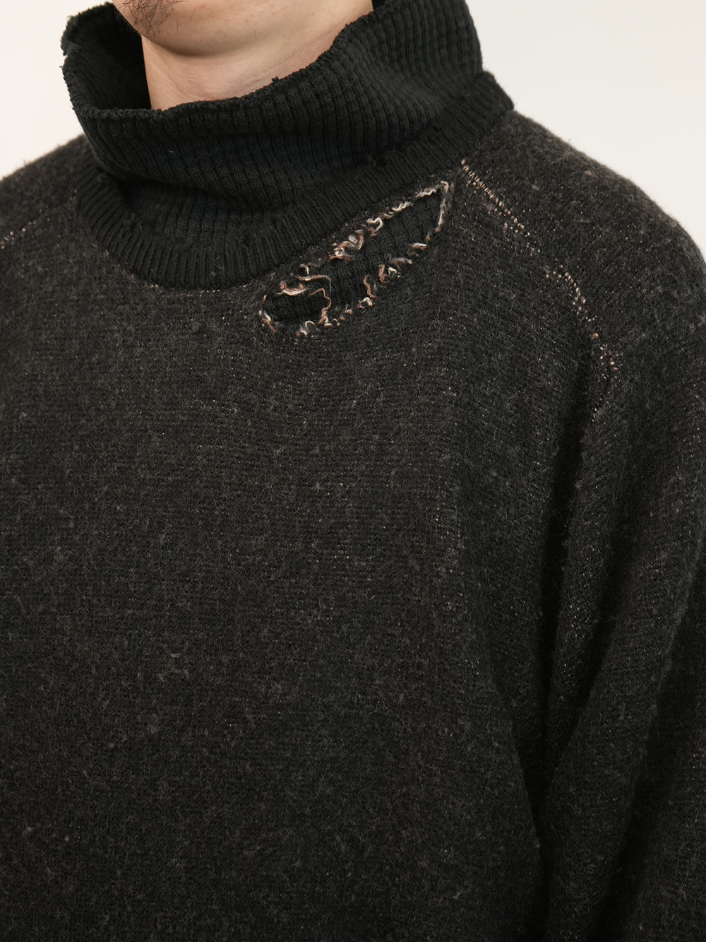 DAMAGE KNIT(BLACK)