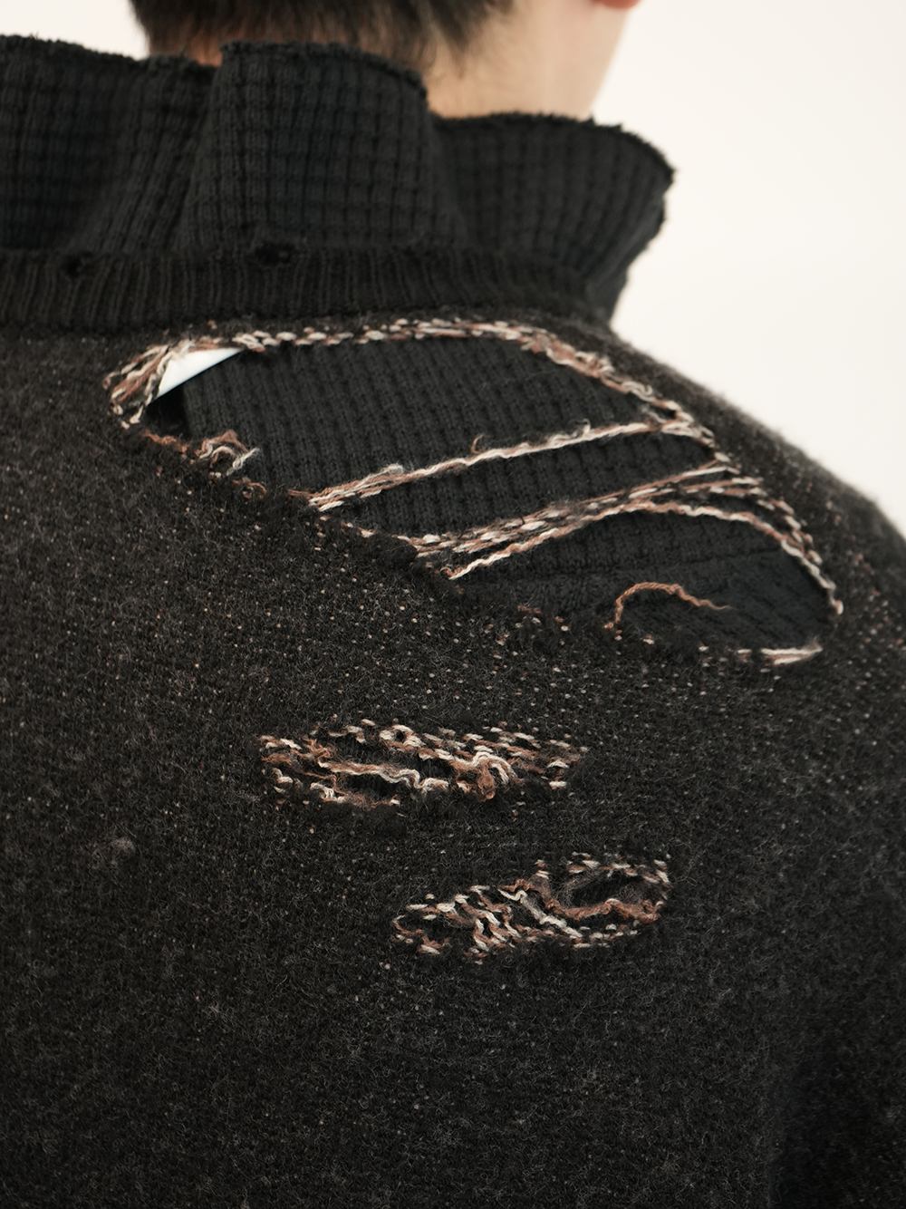 DAMAGE KNIT(BLACK)