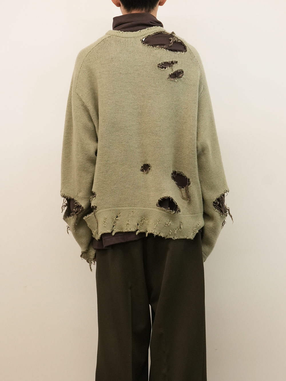 DAMAGE KNIT(GREEN)