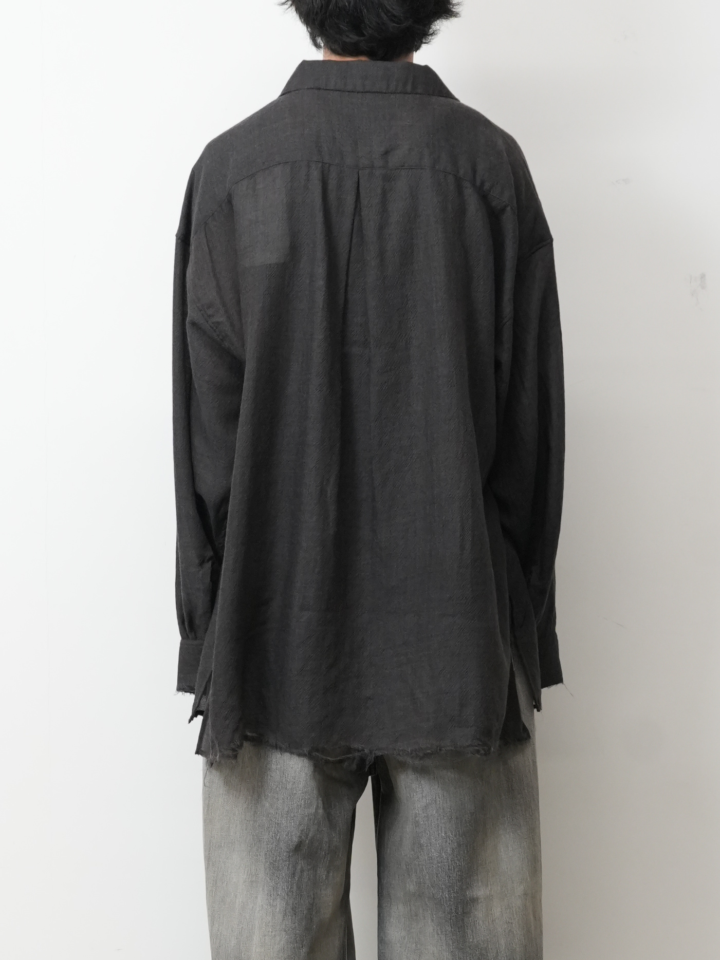 WOOL KERSEY SHIRT(BROWN)