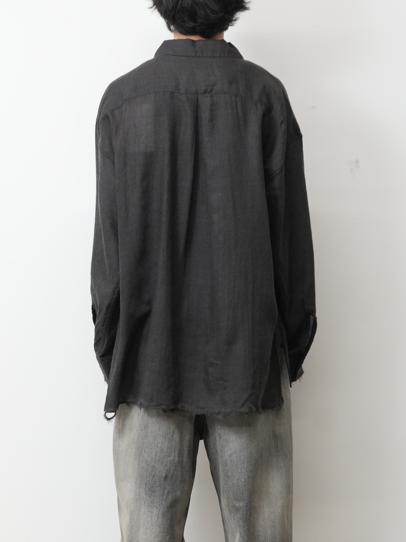 WOOL KERSEY SHIRT(BROWN)