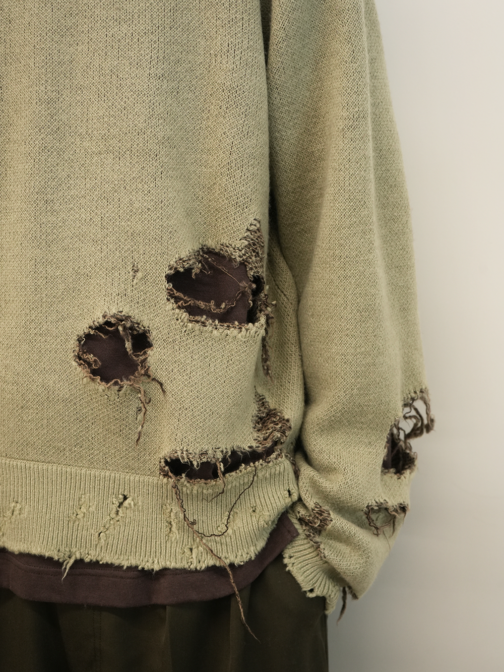 DAMAGE KNIT(GREEN)