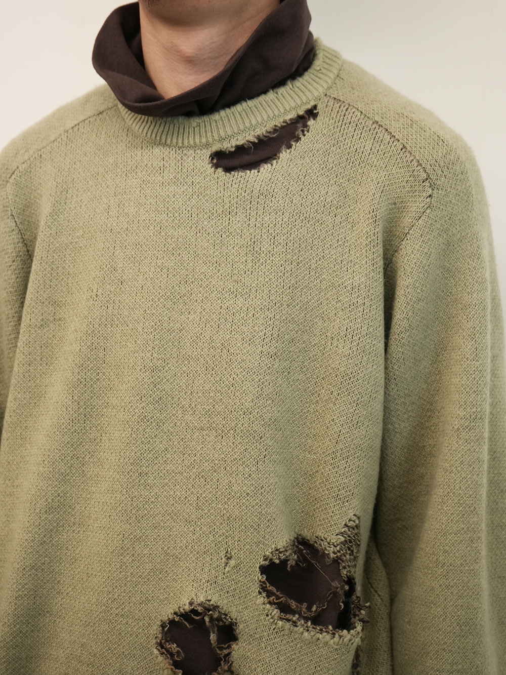 DAMAGE KNIT(GREEN)