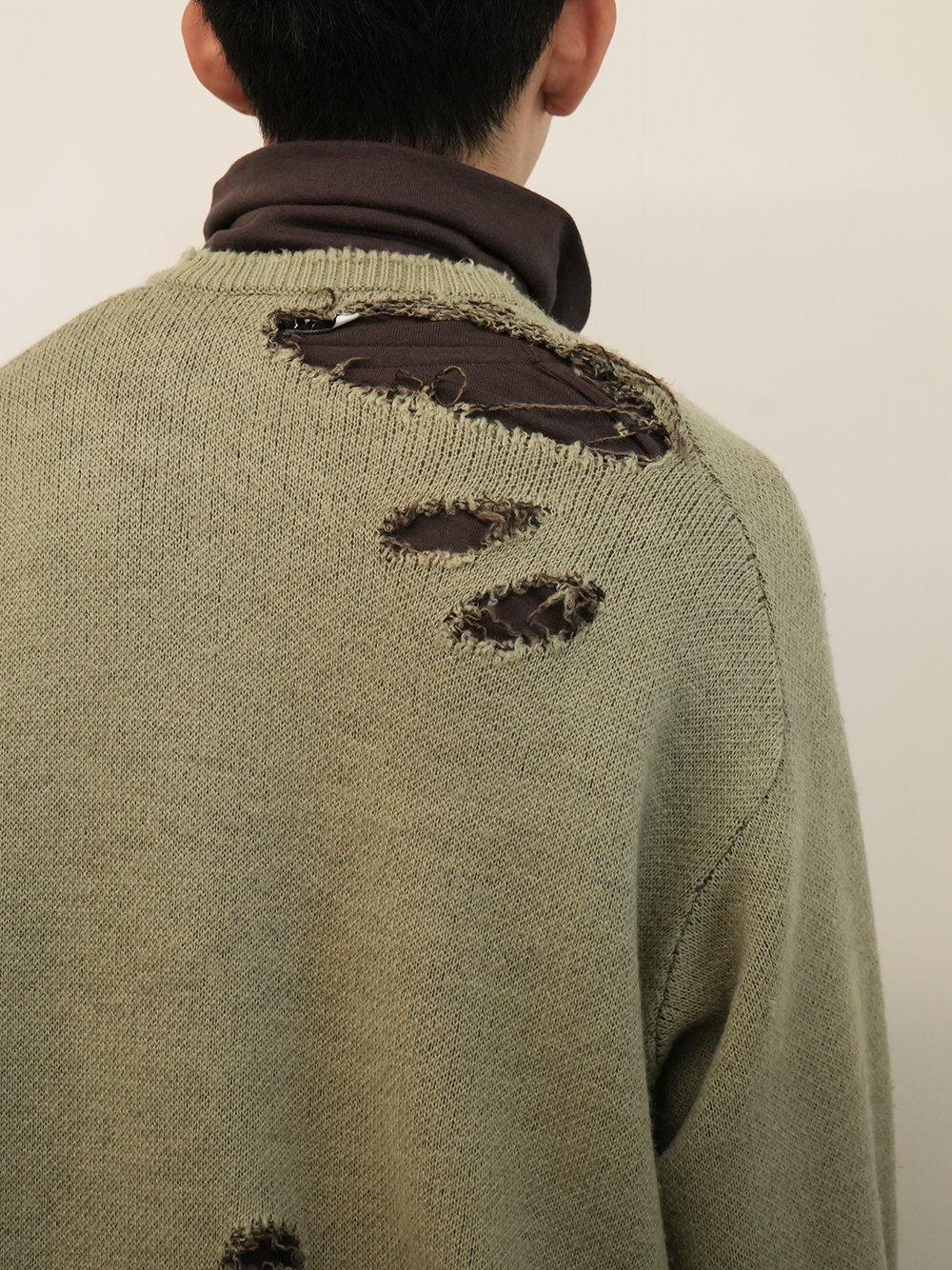 DAMAGE KNIT(GREEN)