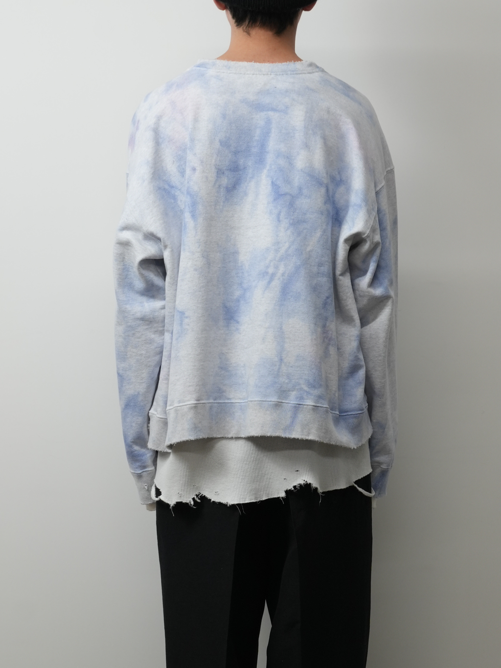 MARBLING SWEAT SHIRT(NAVY)