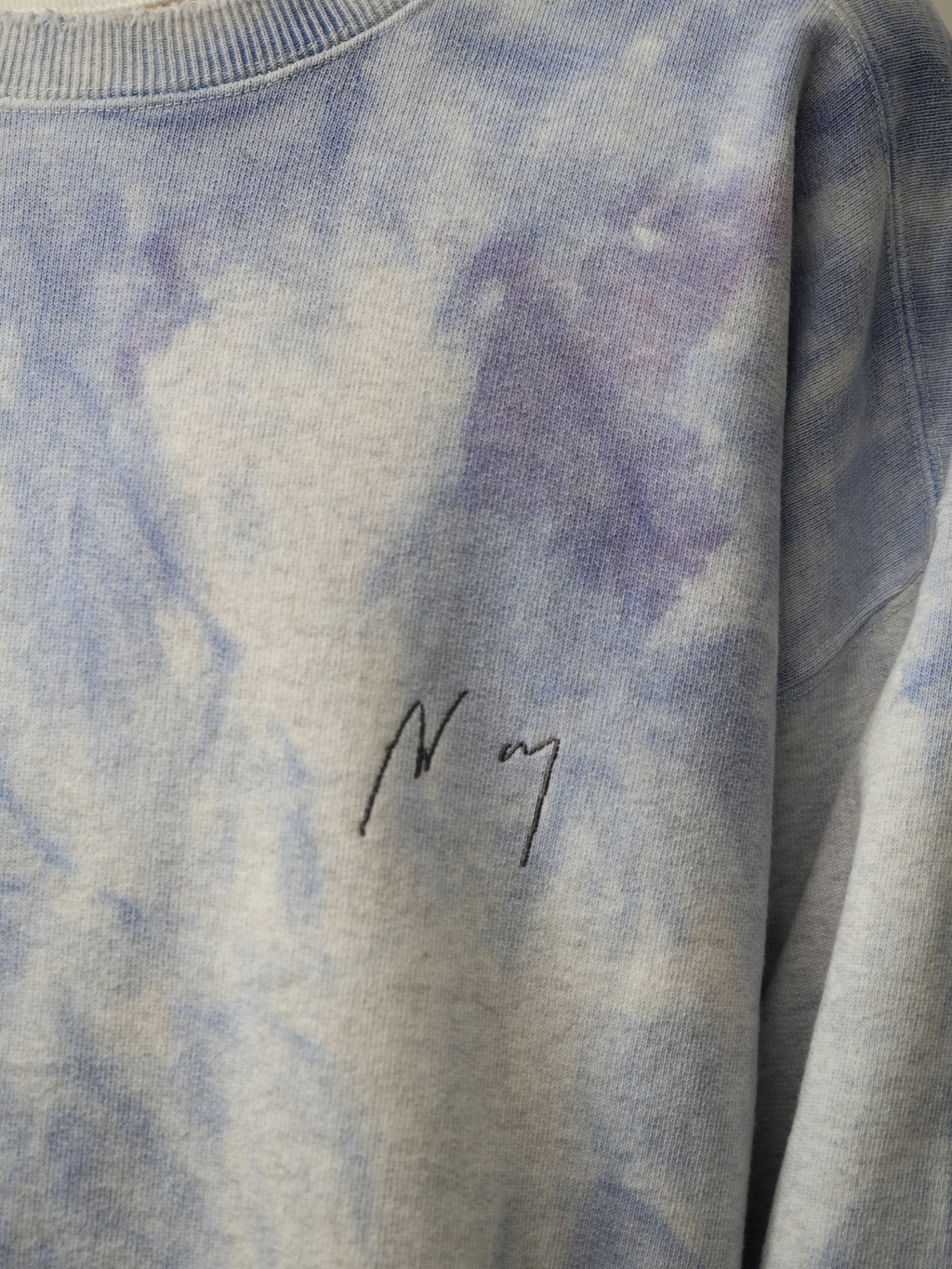 MARBLING SWEAT SHIRT(NAVY)