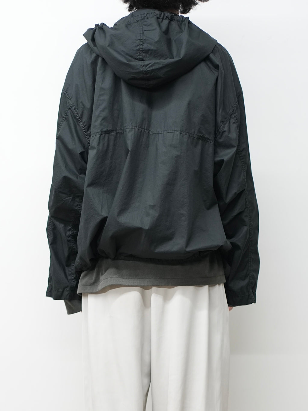HOODED FIELD SHIRT JACKET(BLACK)