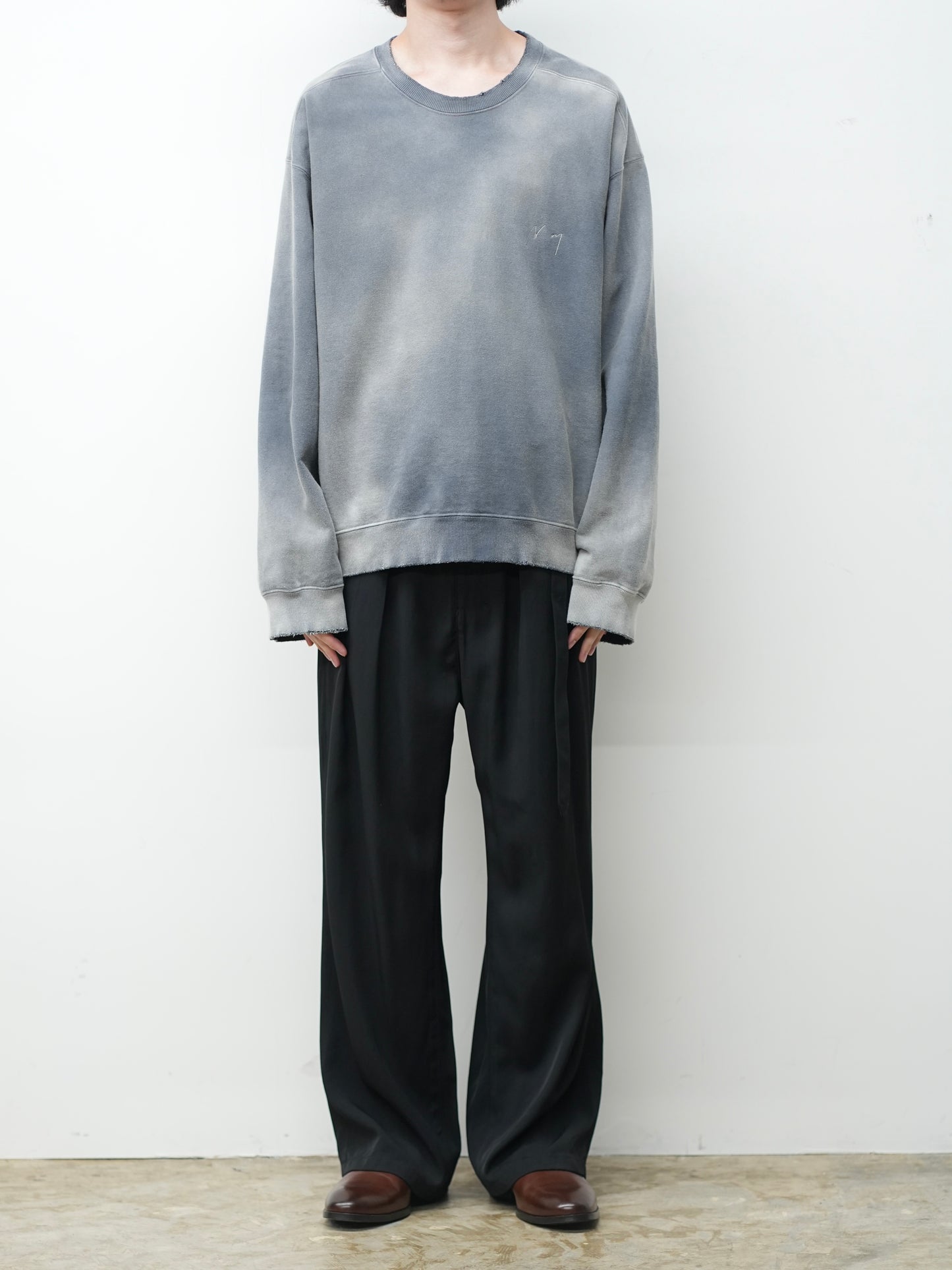 UNEVENNESS SWEAT SHIRT(GRAY)