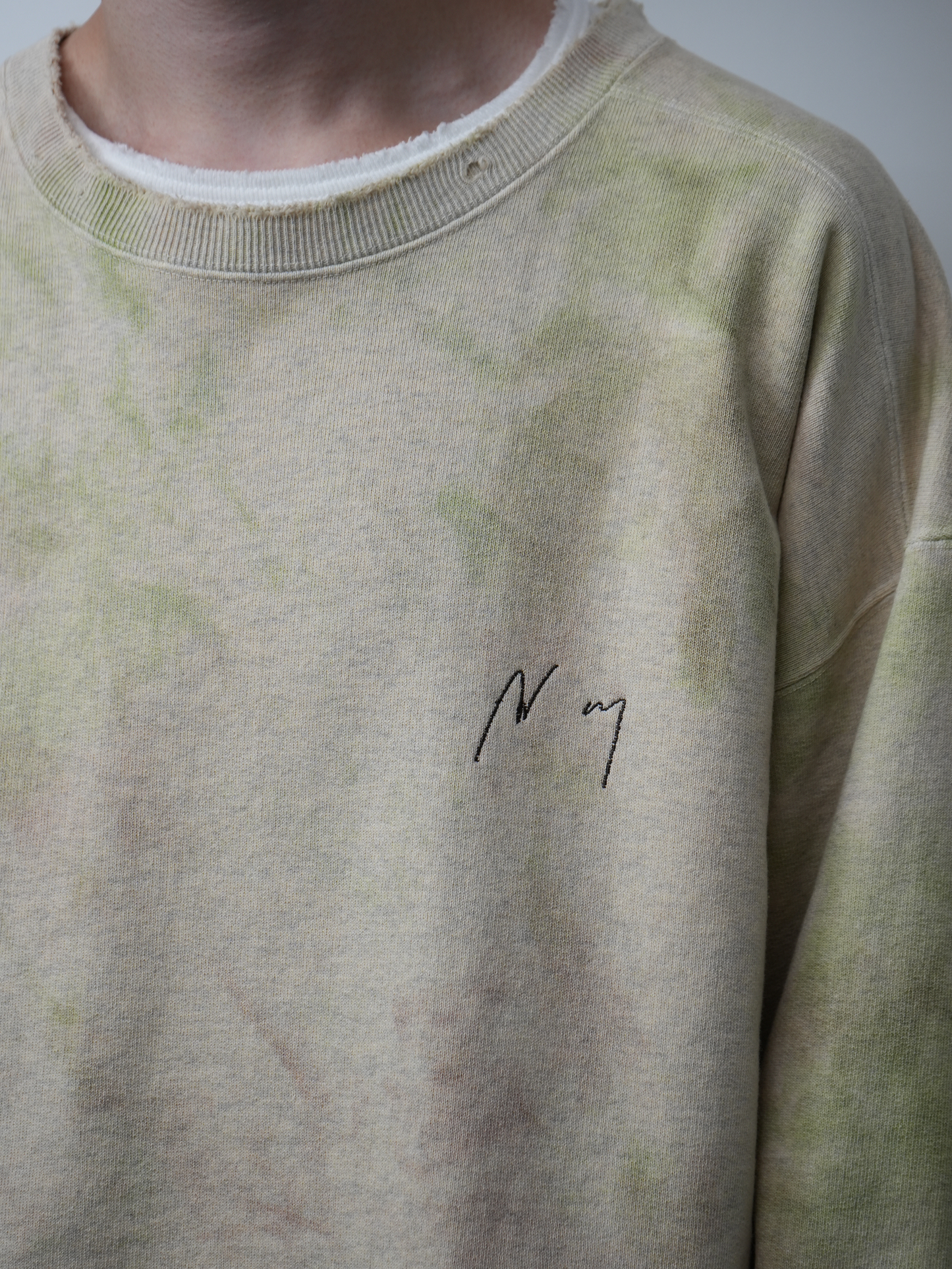 MARBLING SWEAT SHIRT(GREEN)