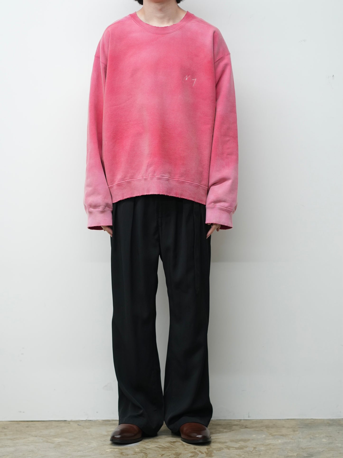 UNEVENNESS SWEAT SHIRT(RED)