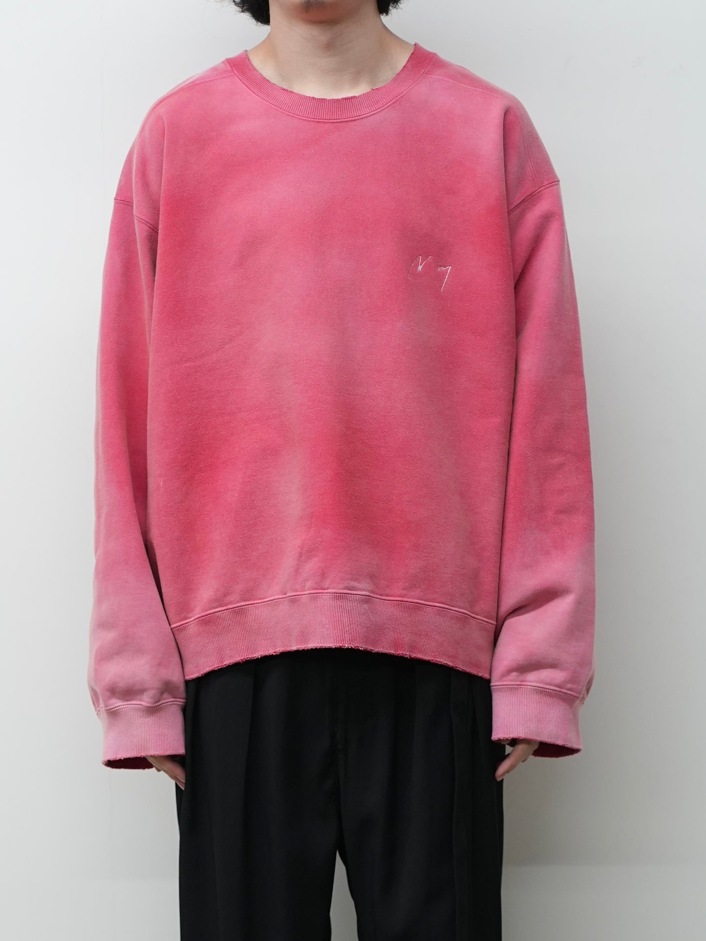UNEVENNESS SWEAT SHIRT(RED)