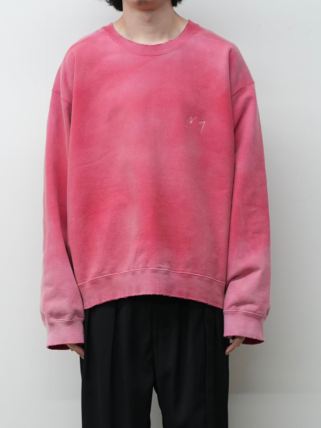 UNEVENNESS SWEAT SHIRT(RED)